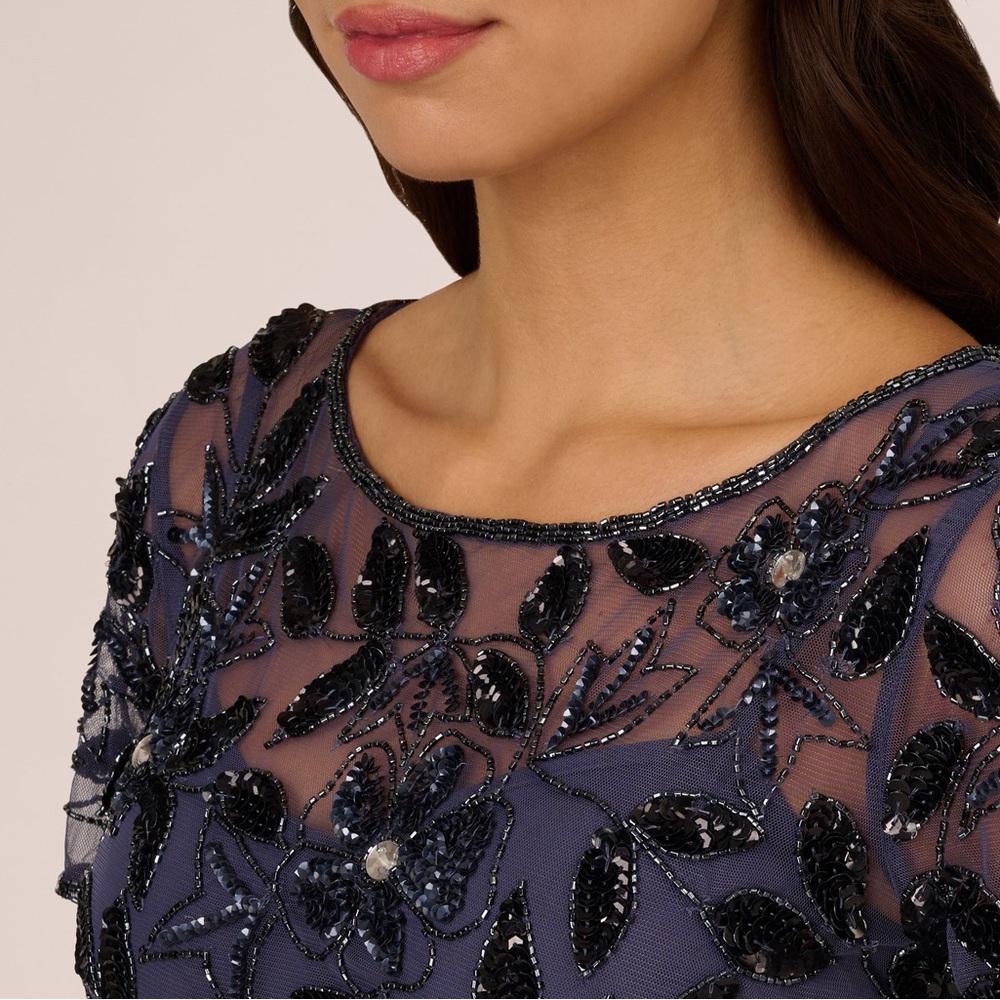 Adrianna Papell Navy Blue Maxi Dress - Picture 8 of 10